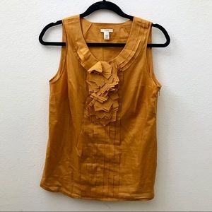 JCREW Tuxedo-front solid cotton cami